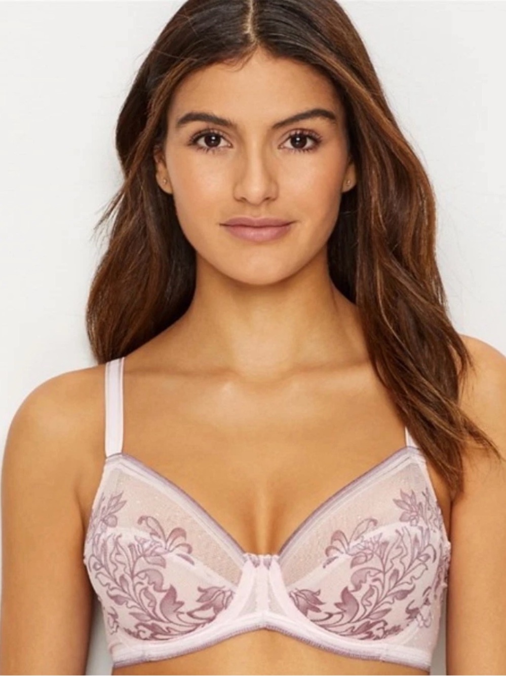 NEW Wacoal NET EFFECT Underwire Floral BRA 851340 Pink 34C NEW WITH TAGS
